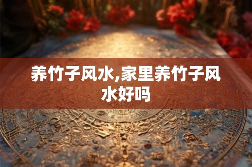 养竹子风水,家里养竹子风水好吗