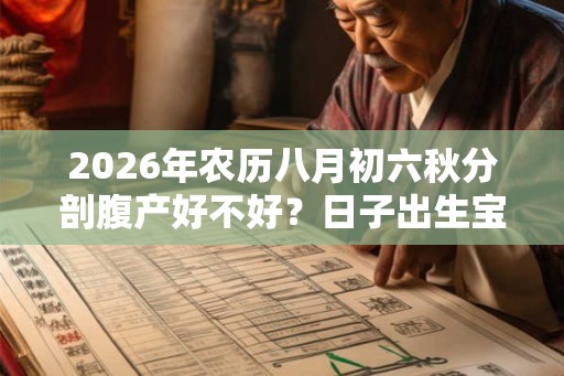 2026年农历八月初六秋分剖腹产好不好？日子出生宝宝命运？