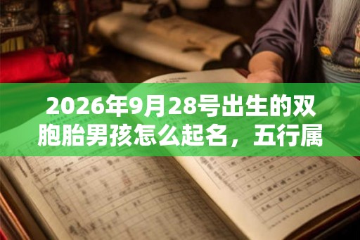 2026年9月28号出生的双胞胎男孩怎么起名，五行属什么