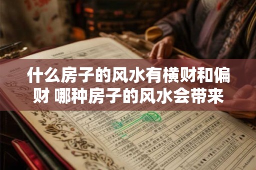 什么房子的风水有横财和偏财 哪种房子的风水会带来财运