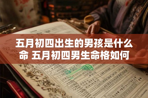 五月初四出生的男孩是什么命 五月初四男生命格如何