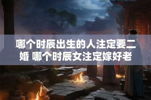 哪个时辰出生的人注定要二婚 哪个时辰女注定嫁好老公 哪个时辰出生的人注定要二婚 哪个时辰女注定嫁好老公