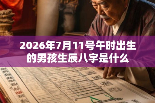 2026年7月11号午时出生的男孩生辰八字是什么 2026年7月11号午时出生的男孩生辰八字是什么