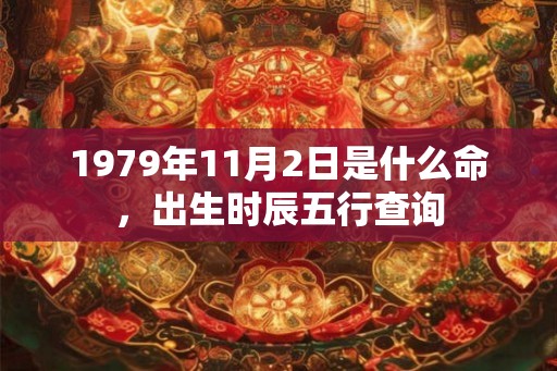 1979年11月2日是什么命，出生时辰五行查询