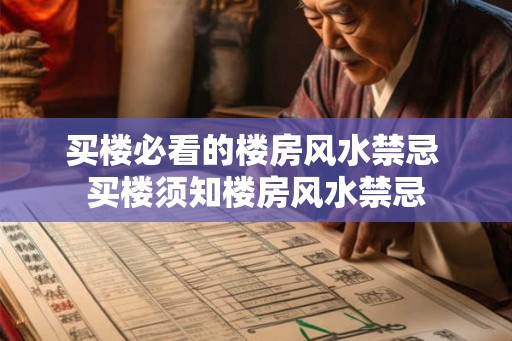 买楼必看的楼房风水禁忌 买楼须知楼房风水禁忌