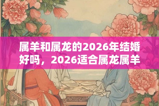 属羊和属龙的2026年结婚好吗，2026适合属龙属羊结婚吉日