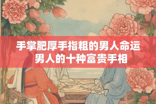 手掌肥厚手指粗的男人命运 男人的十种富贵手相 手掌肥厚手指粗的男人命运 男人的十种富贵手相