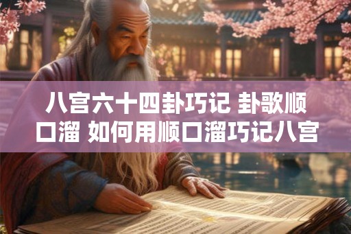 八宫六十四卦巧记 卦歌顺口溜 如何用顺口溜巧记八宫六十四卦