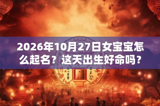 2026年10月27日女宝宝怎么起名？这天出生好命吗？