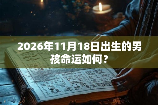 2026年11月18日出生的男孩命运如何？