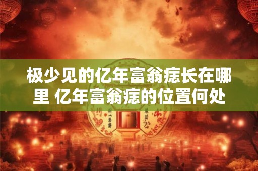 极少见的亿年富翁痣长在哪里 亿年富翁痣的位置何处