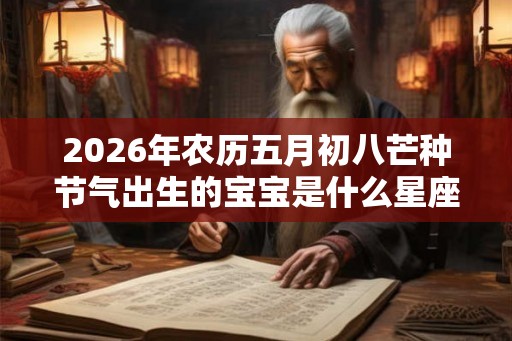2026年农历五月初八芒种节气出生的宝宝是什么星座？