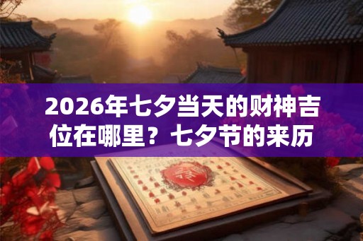 2026年七夕当天的财神吉位在哪里?七夕节的来历 2026年七夕当天的财神吉位在哪里?七夕节的来历