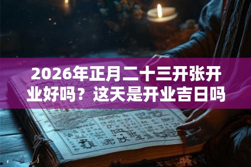 2026年正月二十三开张开业好吗?这天是开业吉日吗? 2026年正月二十三开张开业好吗?这天是开业吉日吗?