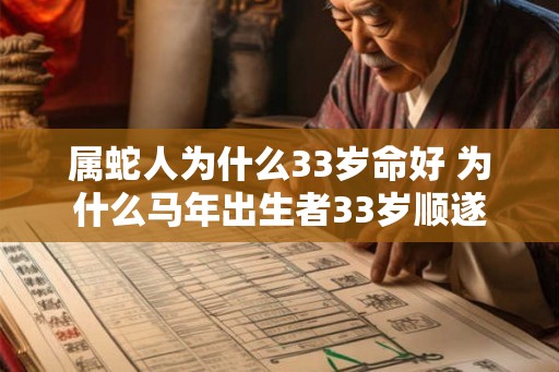 属蛇人为什么33岁命好 为什么马年出生者33岁顺遂