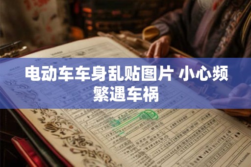 电动车车身乱贴图片 小心频繁遇车祸