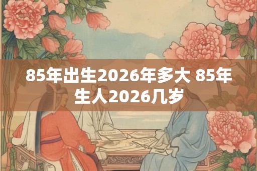 85年出生2026年多大 85年生人2026几岁