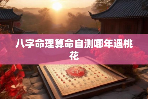 八字命理算命自测哪年遇桃花