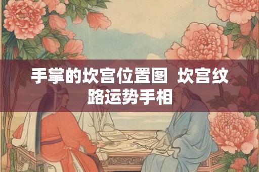 手掌的坎宫位置图  坎宫纹路运势手相
