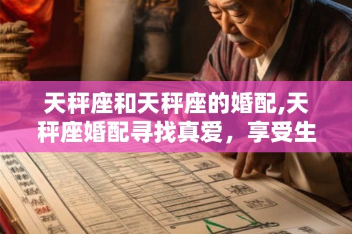 天秤座和天秤座的婚配,天秤座婚配寻找真爱，享受生活