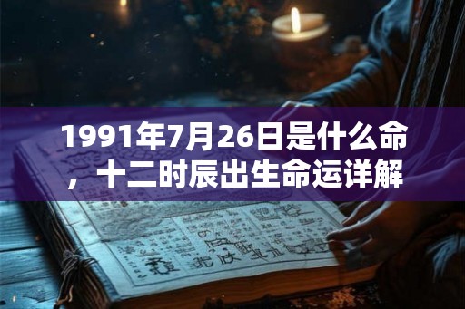 1991年7月26日是什么命，十二时辰出生命运详解