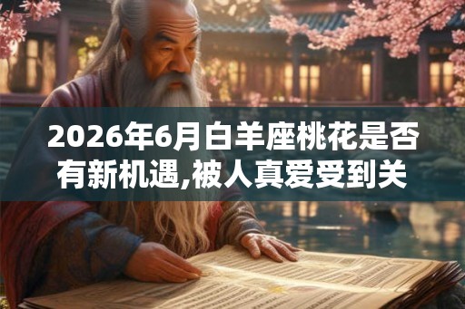 2026年6月白羊座桃花是否有新机遇,被人真爱受到关注