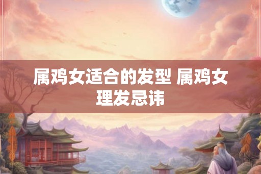 属鸡女适合的发型 属鸡女理发忌讳