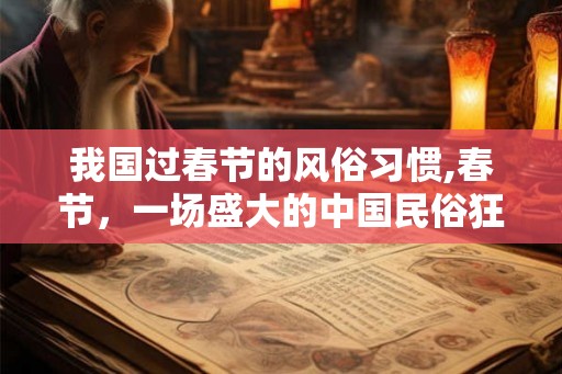 我国过春节的风俗习惯,春节,一场盛大的中国民俗狂欢 我国过春节的风俗习惯,春节,一场盛大的中国民俗狂欢