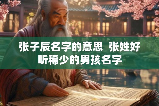 张子辰名字的意思  张姓好听稀少的男孩名字