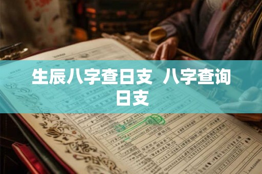生辰八字查日支  八字查询日支