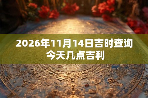 2026年11月14日吉时查询 今天几点吉利