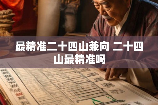 最精准二十四山兼向 二十四山最精准吗
