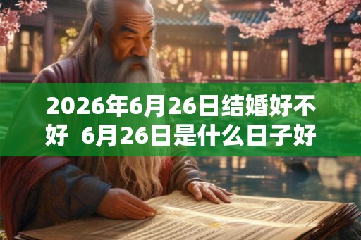 2026年6月26日结婚好不好  6月26日是什么日子好不好