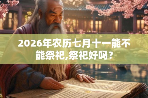 2026年农历七月十一能不能祭祀,祭祀好吗？