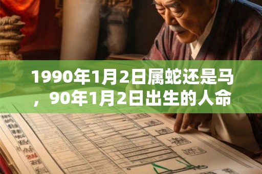 1990年1月2日属蛇还是马，90年1月2日出生的人命运