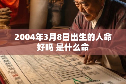 2004年3月8日出生的人命好吗 是什么命