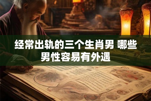 经常出轨的三个生肖男 哪些男性容易有外遇