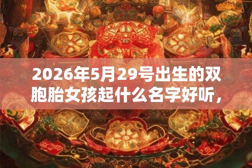 2026年5月29号出生的双胞胎女孩起什么名字好听，五行属什么？