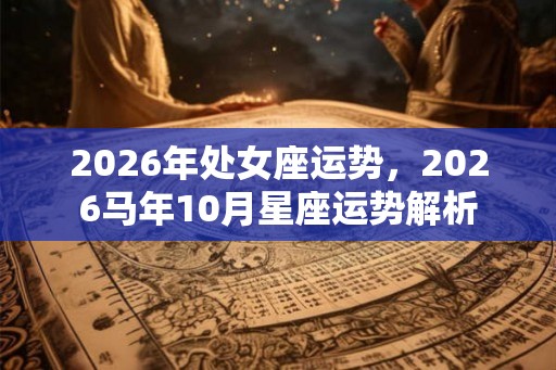 2026年处女座运势，2026马年10月星座运势解析