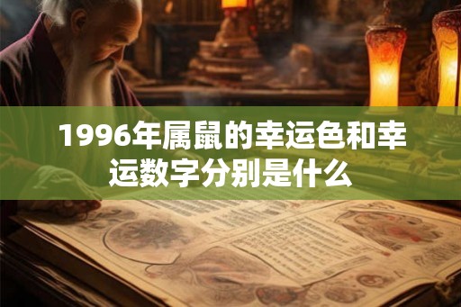 1996年属鼠的幸运色和幸运数字分别是什么