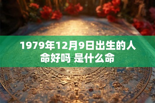 1979年12月9日出生的人命好吗 是什么命
