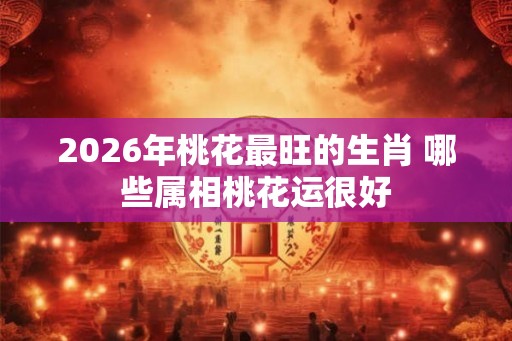 2026年桃花最旺的生肖 哪些属相桃花运很好 2026年桃花最旺的生肖 哪些属相桃花运很好
