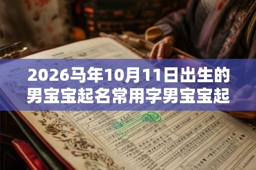2026马年10月11日出生的男宝宝起名常用字男宝宝起名
