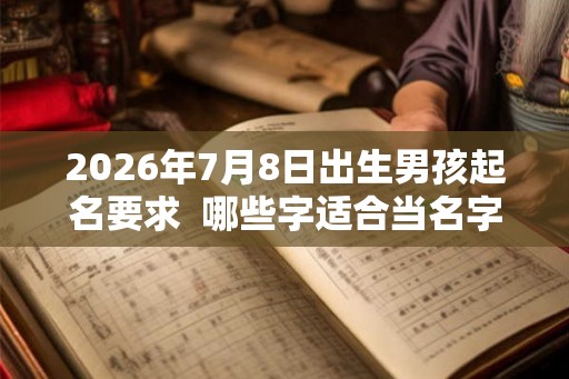 2026年7月8日出生男孩起名要求  哪些字适合当名字