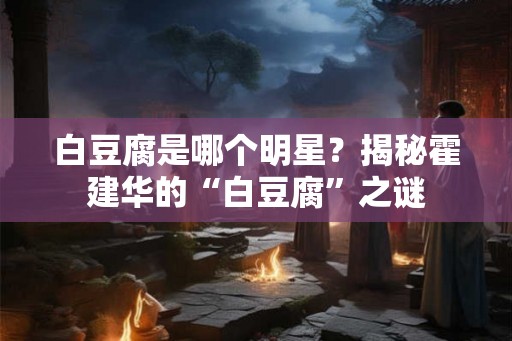 白豆腐是哪个明星？揭秘霍建华的“白豆腐”之谜