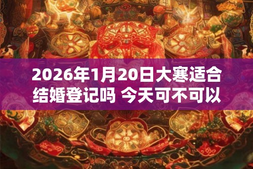 2026年1月20日大寒适合结婚登记吗 今天可不可以领证