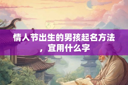 情人节出生的男孩起名方法,宜用什么字 情人节出生的男孩起名方法,宜用什么字