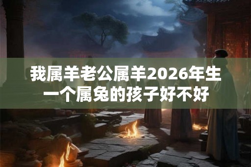 我属羊老公属羊2026年生一个属兔的孩子好不好