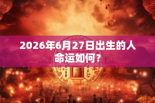2026年6月27日出生的人命运如何? 2026年6月27日出生的人命运如何?