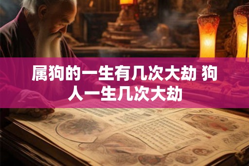 属狗的一生有几次大劫 狗人一生几次大劫